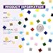 Swpeet 12Pcs Mosaic Tools with Needle File Set and 1 Pound Mosaic Tiles Mixed Color Mosaic Glass Pieces