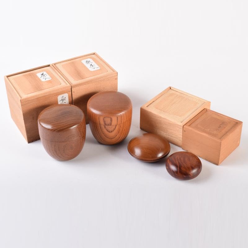 茶道具 桑茶入 棗 香合 4点まとめて 時代箱付 V 7041 ⭐︎茶