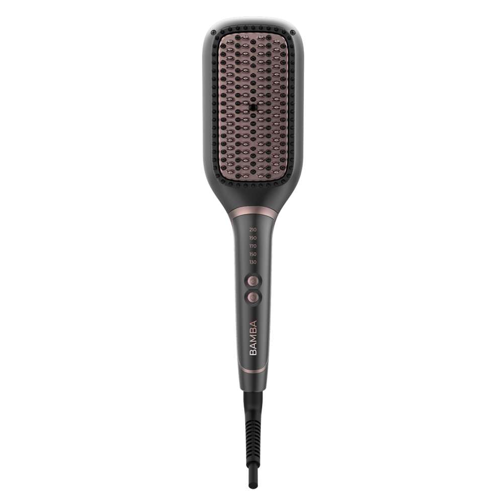Cecotec Elektryczna szczotka do prostowania – kwadratowy kształt InstantCare SquareBrush. 50 W, regulowana temperatura (130-210°C), powłoka ceramiczna, generator jonów i obracany o 360° kabel