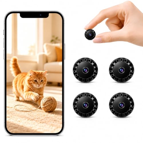 XUEVORIY 2026 Small Spy Camera Wifi for Home Use Spy Camera Wifi hidden Camera HD 1080P Outdoor/Indoor Night Vision Cam with Motion Detection for Baby elder Pets L/X1