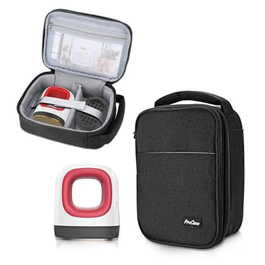 ProCase Carrying Case Compatible with Easy Press Mini, Double-Layer Portable Tote Bag for Easy Press Mini Heat Press Machine and Supplies (Bag Only), Black