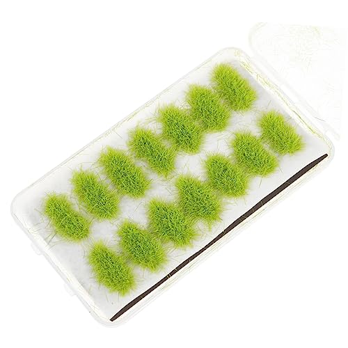 NUOBESTY 1 Caja Modelo De Cesta De Hierba Modelo De Tren De Hierba Caer Modelo De Planta Hierba Falsa Escena Artificial Arte De Arena Exterior Estera De Hierba Mini Casa El Plastico