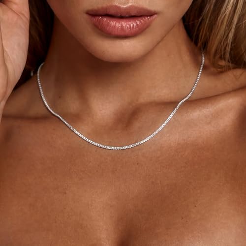 18K Gold Plated 925 Sterling Silver Chain Necklace for Women - image 2
