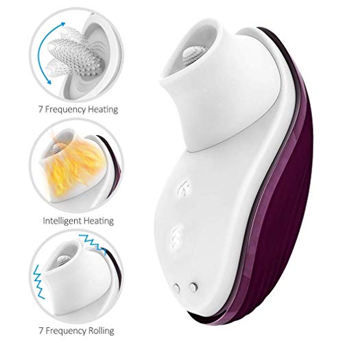 AYQZF Pleasure ToyRechargeable Heating Sucking Víbratör for Woman Nipple Sucker Clítoris Stimulator Tongue