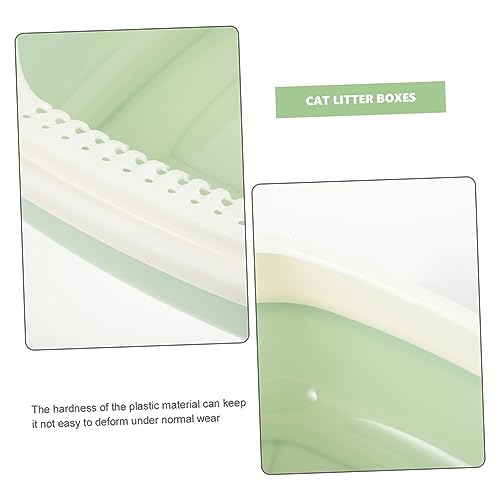 VANZACK 1 Conjunto De Caixa De Areia Para Gatos Pá Para Areia De Gato Recipiente Para Vaso Sanitário