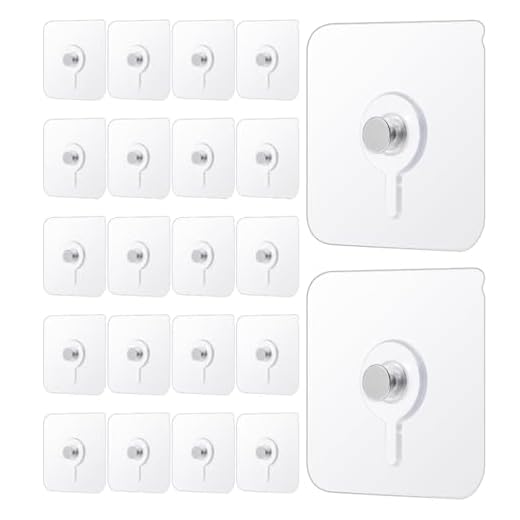 Clear Frame Hanging Pads | 12PCS Wall Mounting Stickers for Picture Frames & Light Decor | Invisible Transparent Design