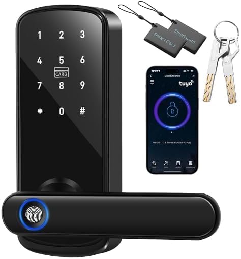 MOCOFLY Cerradura Inteligente, Cerradura Electrónica WiFi, 5 Métodos de ...