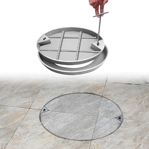 Tapa de alcantarilla invisible de 350 mm para ocultar el pozo del patio
