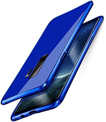 Galaxy S9 Plus Case KumWum Metal Aluminum Bumper Case PC Back Cover for Samsung S9+ (Samsung Galaxy S9 Plus, Blue)
