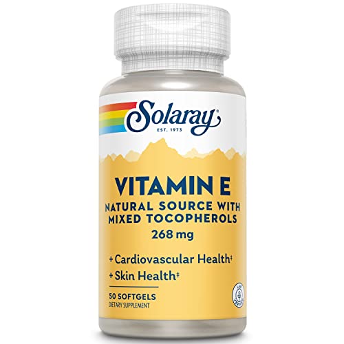 Solaray Vitamin E D-Alpha Tocopherol 268Mg (400 Iu) | Heart & Skin Health, Antioxidant Activity Support (50 Count) #TOP24