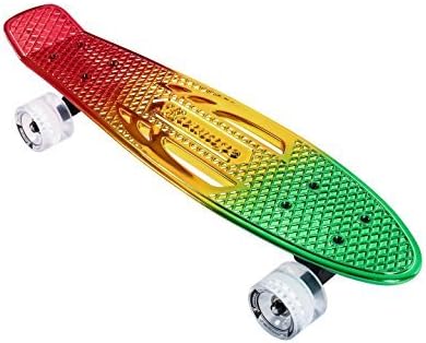 Karnage Chrome Retro 23 Complete Skateboard - Mixed Red/Yellow/Green by Karnage