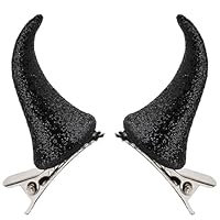 Cosplay Gothic Teufelshorn Haarspange Teufel Horn Haarspangen Halloween Horn Haarnadel Dämonenhorn haarnadel für Halloween Party Perücke Cosplay Kostüm Haarschmuck Haarnadel Hörner Clip