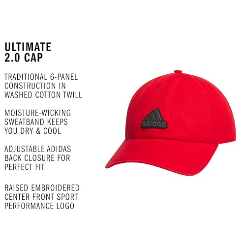 Image of adidas Men's Ultimate Baseball Cap - Athletic Relaxed Cotton Strapback Hat
