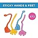 Fun Express Mini Sticky Hands & Feet On String - Bulk setof 72 - Novelty Toys and Party Values