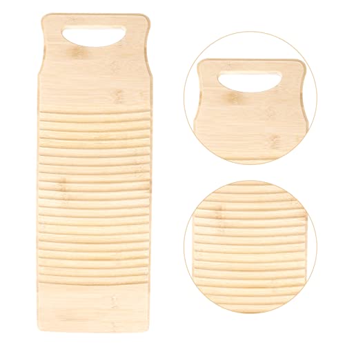 Cabilock Portable Washing Machine Hand Tools 2 Pieces Wood Bamboo Washboard Hand Wash Washboard Washing Clothes Board Wood Laundry Board Washing Board Manual Portable Washing Machine Hand Tools #TOP1
