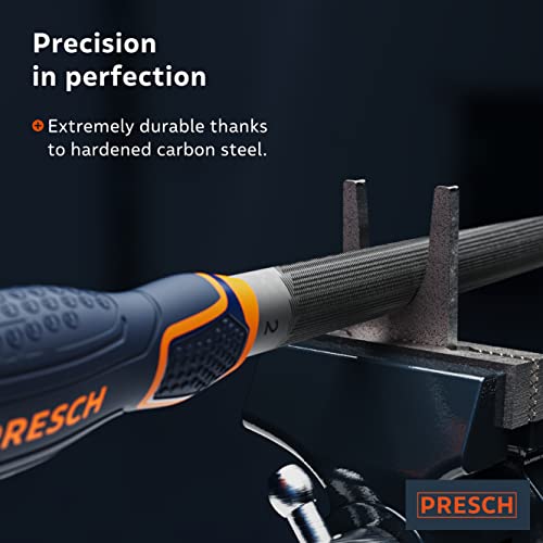 Presch File Half-Round 200mm, High-Quality Half-Round File with for Filing Curves and Straight Lines in Metal - Image 3