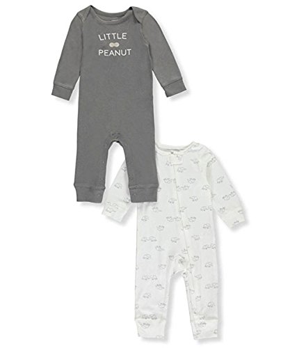 Combinaison éléphant Carter's bébé garçon 3 mois pyjama gris lot de 2 - 2