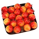 frutas otoño uruguay Cantidad y tamaños: 26 PCS mini granada realista artificial en total, estas mini granada realista falsa 1.6 pulgadas x 1.3 pulgadas x 1.3 pulgadas.