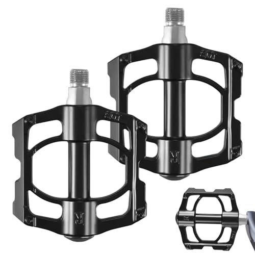 Road Bike Pedals - Bikes Pedals | Flat Road Bikes | Bikes | Impermeable Anti-Slip Mountain Bikes Flat | Metal Bikes | Aluminio Alloy Bikes for Mountain Bikes
