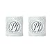 AJ Styles WWE Authentic P1 Grey Logo Wristbands Set of 2 New