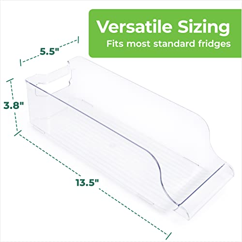 Greenco Refrigerator Organizer Bins for Soda Can - Soda Can Organizer for Refrigerator with Durable Handles, 1 Pack - Soda Can Dispenser for Refrigerator - Drinks, Kitchen Organization