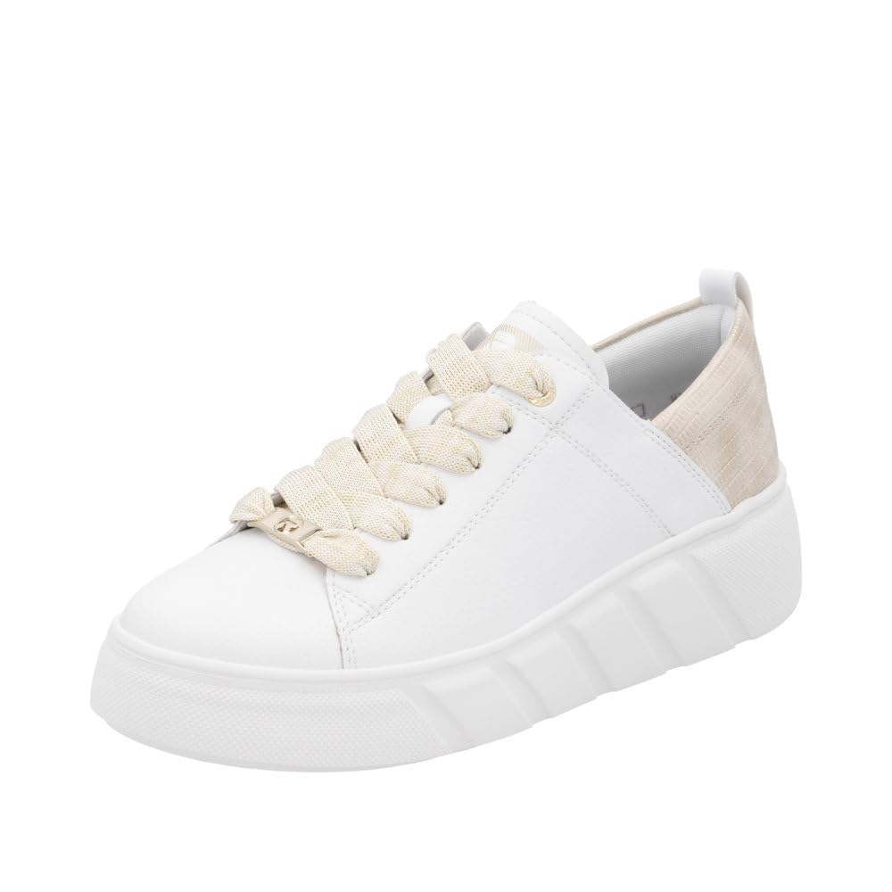 Rieker Trainers White, White Shell White, 6.5 UK
