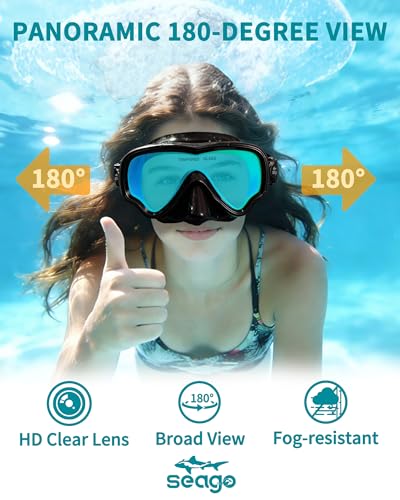 image for Seago Swimming Swim Goggles for Adult Men Women, Youth Swim Mask Anti 