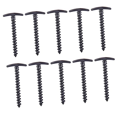 VANZACK Zeltnägel Camping-heringe Nägel 10er-Pack Robustes Nylon Schwarz Für Outdoor-campingzelt-zubehör