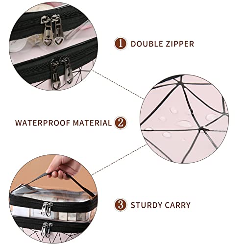 Borsa da Toilette a Doppio Strato, 2 pezzi Borsa