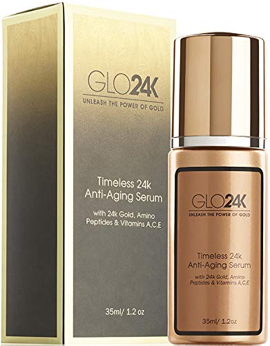 Preisvergleich Produktbild GLO24K 24k Gold Antialterung Serum mit Vitaminen C und E