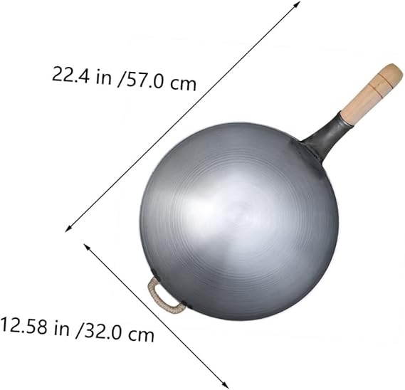 Zerodeko Thickened Pot Steel Pan Wok Utensils Non-stick Cooking Pan Heat Retention