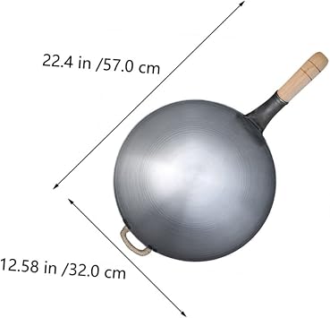 Zerodeko Thickened Pot Steel Pan Wok Utensils Non-stick Cooking Pan Heat Retention