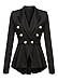 Produktbild Laisla fashion Anzugjacke Herbst Metallschnalle Zweireiher Langarm Und Lange Abschnitte Classic Unikat Blazer Perlstickerei Spleiß Revers Unifarben Slim Fit Moderner Stil Anzug Outerwear Frauen