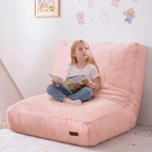 MAXYOYO Bean Bag Chair for Kids, Convertible Bean Bag Sofa Couch Seat