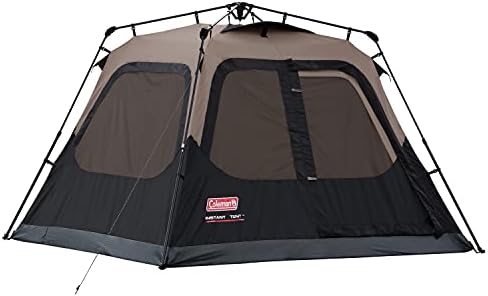 Coleman 4-Person Cabin Tent with Instant Setup | Cabin Tent for Camping Sets Up in 60 Seconds