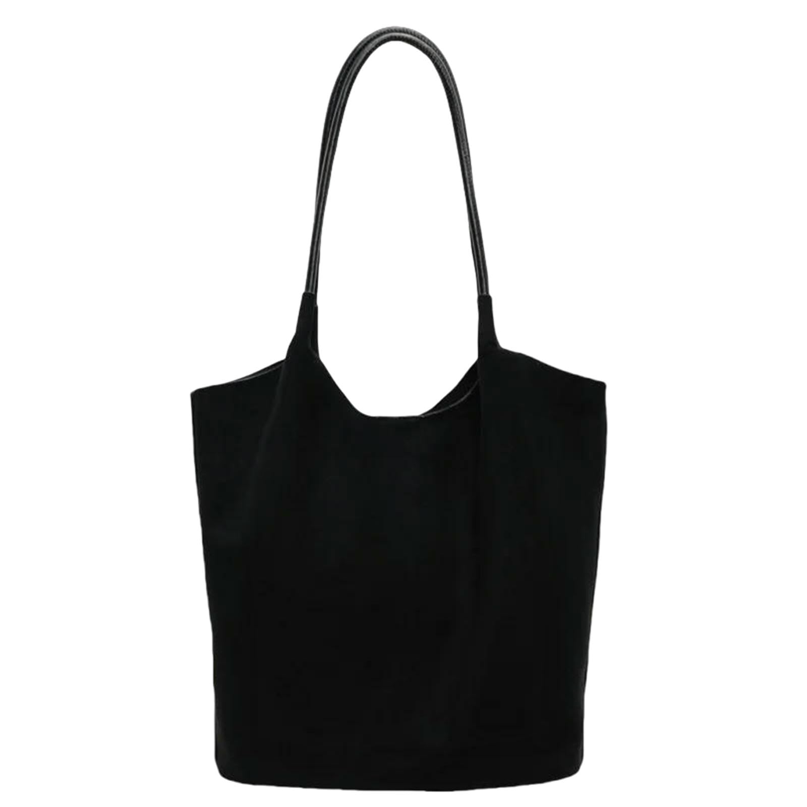 Grand sac bandoulière femme noir volumineux pour femme active et étudiante