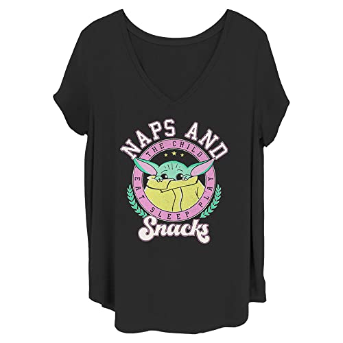 T-shirt femme Mandalorian noir Star Wars Junior's Plus taille 1X
