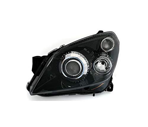 GV-ZONE headlight left side headlamp driver side headlight assembly projector front light car lamp car light black lhd headlights compatible with opel astra h VP614L