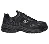 Skechers Men's Soft Stride Grinnel M Industrial Shoe, Black Leather/Black Mesh, 9.5 UK #5