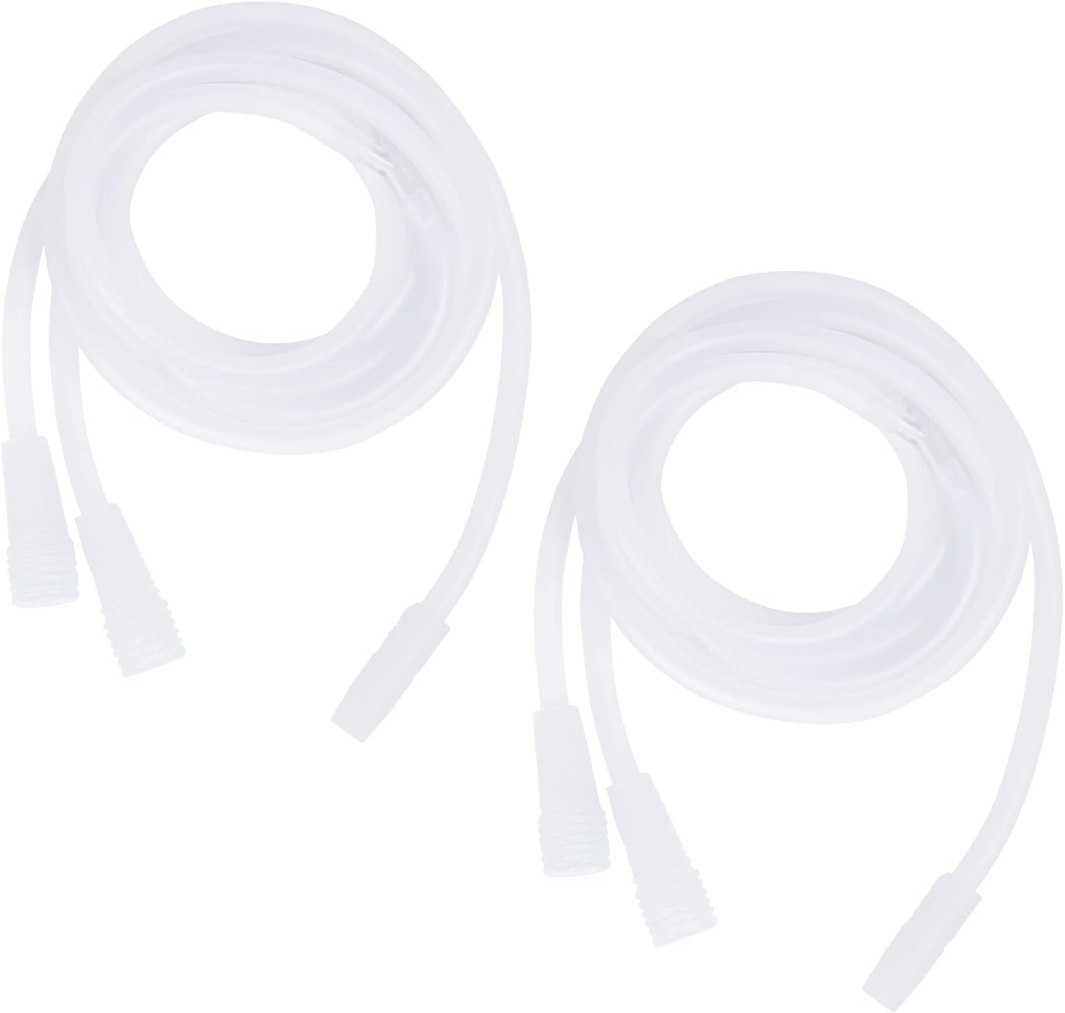 weiwei Vacuum Therapy Machine Accessories, 2 PCS Silicone Y-Type Hoses Tubing for Large Cups，Clear Silicone Vacuum Tube for 210ml 180ML 160ML 150ML Suction Cups