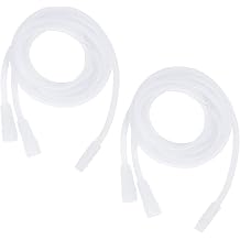 weiwei Vacuum Therapy Machine Accessories, 2 PCS Silicone Y-Type Hoses Tubing for Large Cups,Clear Silicone Vacuum Tube for 210ml 180ML 160ML 150ML Suction Cups