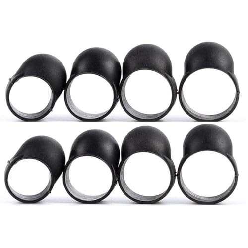 Gorise Lot De 8 Médiators En Acier Pour Tambour À Langue, Manchons En Caoutchouc Silicone Pour Percussions Handpan