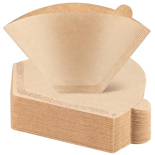 100 Stück Kaffeefilter U-Form #2 Kaffeefilterpapier Kaffee Extraktionsfilter Filterpapier Ersatzfilter für Zuhause Büro Kaffeemaschinen (2-6 Tassen)