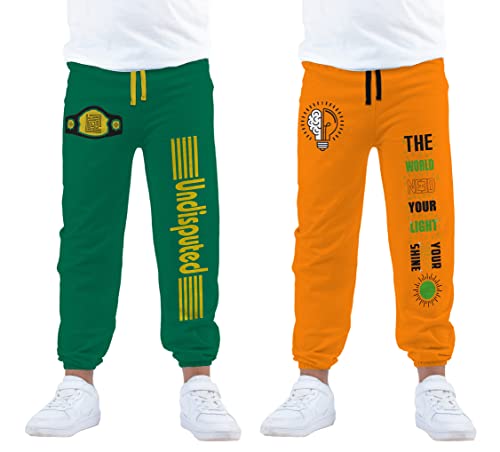 Image of KYDA KIDS Boy's Cotton Regular Fit Track Pant - Multicolor