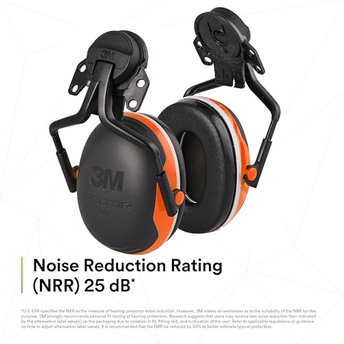 Image of 3M PELTOR Hearing Protection Earmuffs, X4 Series Noise Protection, Construction, Manufacturing, Assembly, Sanding
