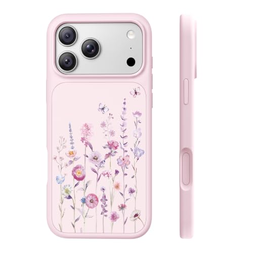 GVIEW Magnetic for iPhone 17 Pro Case Silicone Floral with Screen Protector by GVIEW - Used condition - US$9.71