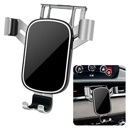 LUNQIN Car Phone Holder for 2018-2020 Mazda 6 [Big Phones with Case Friendly] Auto Accessories Navigation Bracket Interior Decoration Mobile Cell Mirror Phone Mount Iowa 