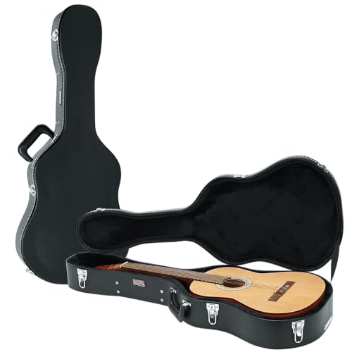 Gator Cases Deluxe Holzkoffer für Konzertgitarren | schwarz (GW-Classic)