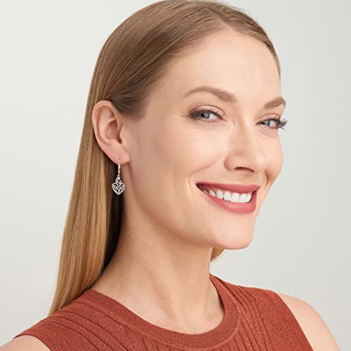 Morgan & Paige Mother And Child Celtic Knot Dangle Earrings For Women - 925 Sterling Silver Drop Earring Design, Lightweight And Hypoallergenic For Sensitive Ears With Secure Clasp #TOP3