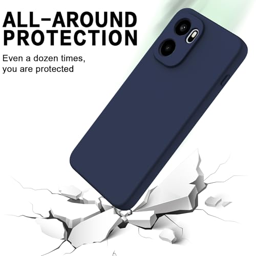 Image of FIRST MART Matte Silicone Back Cover for OnePlus 15R - Blue